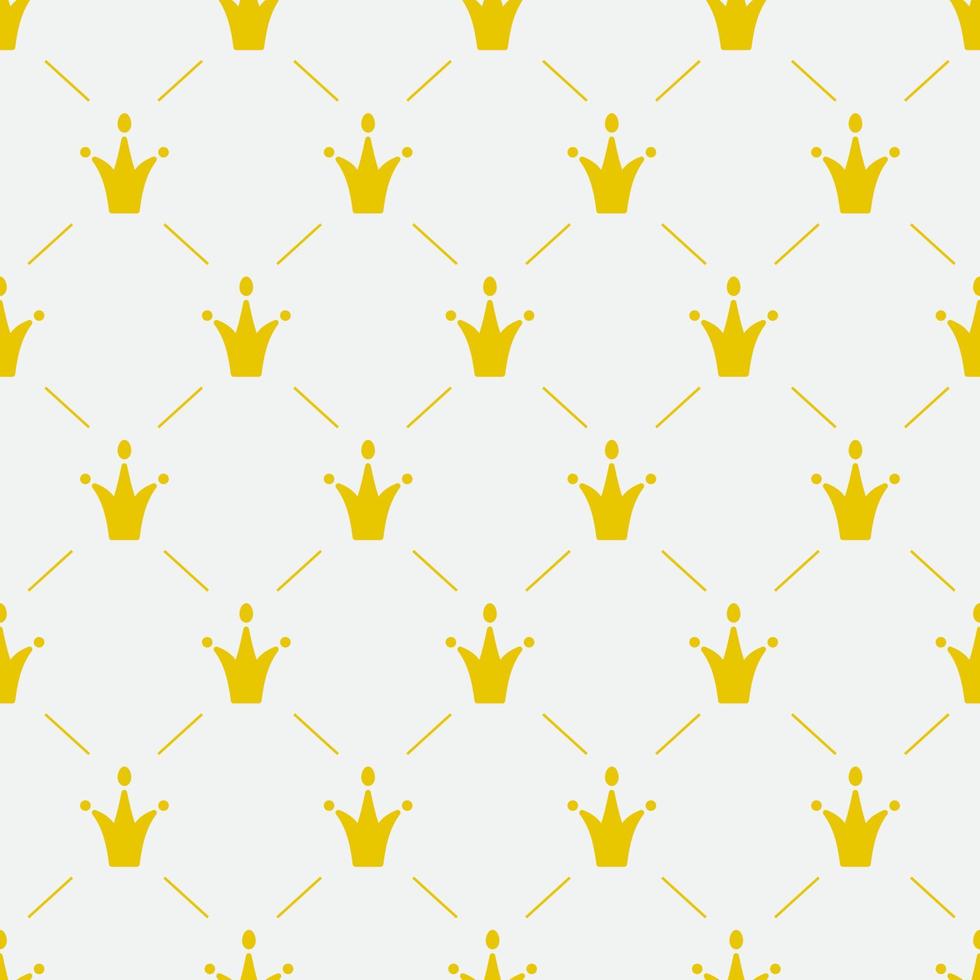 crown seamless vector pattern