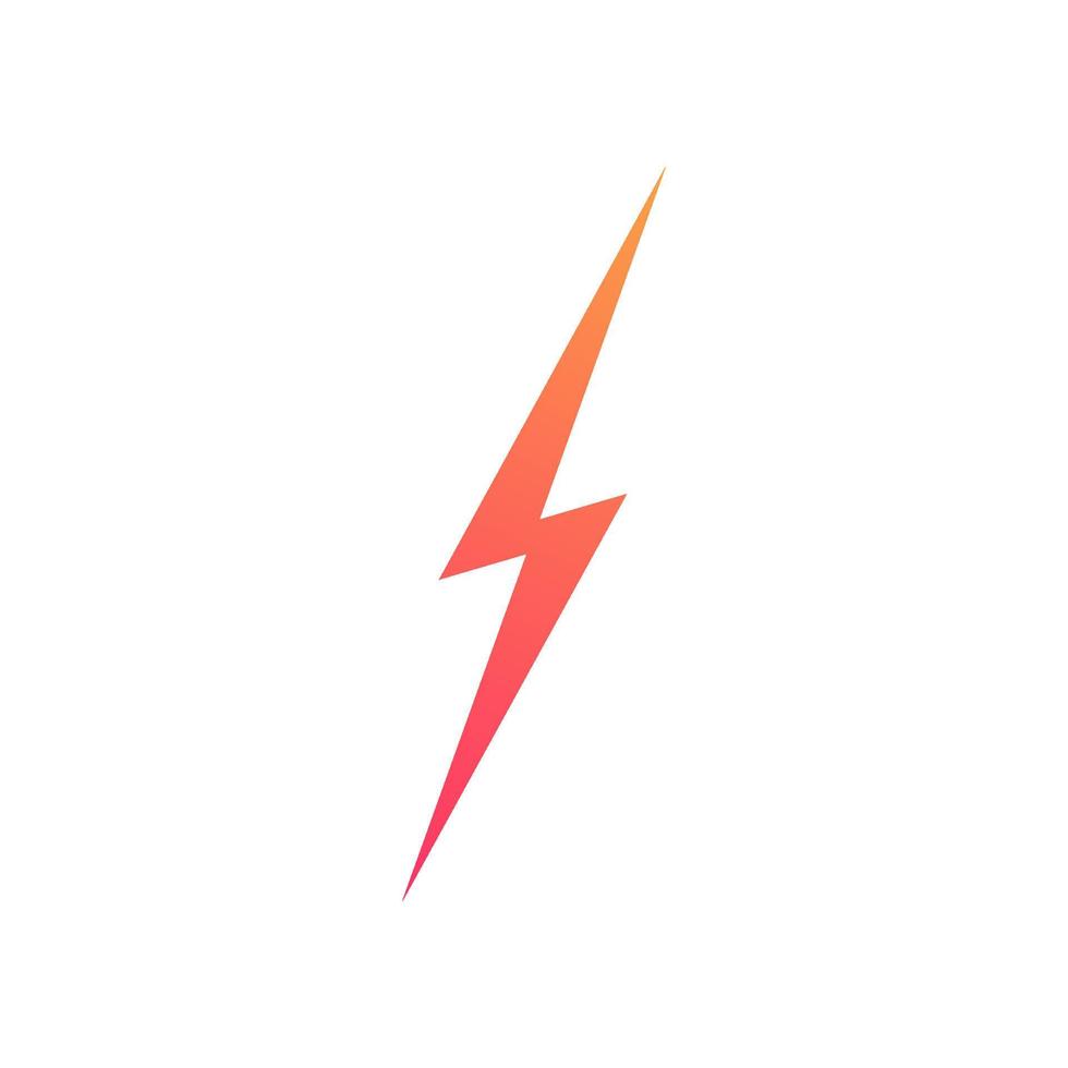 Lightning bolt vector icon