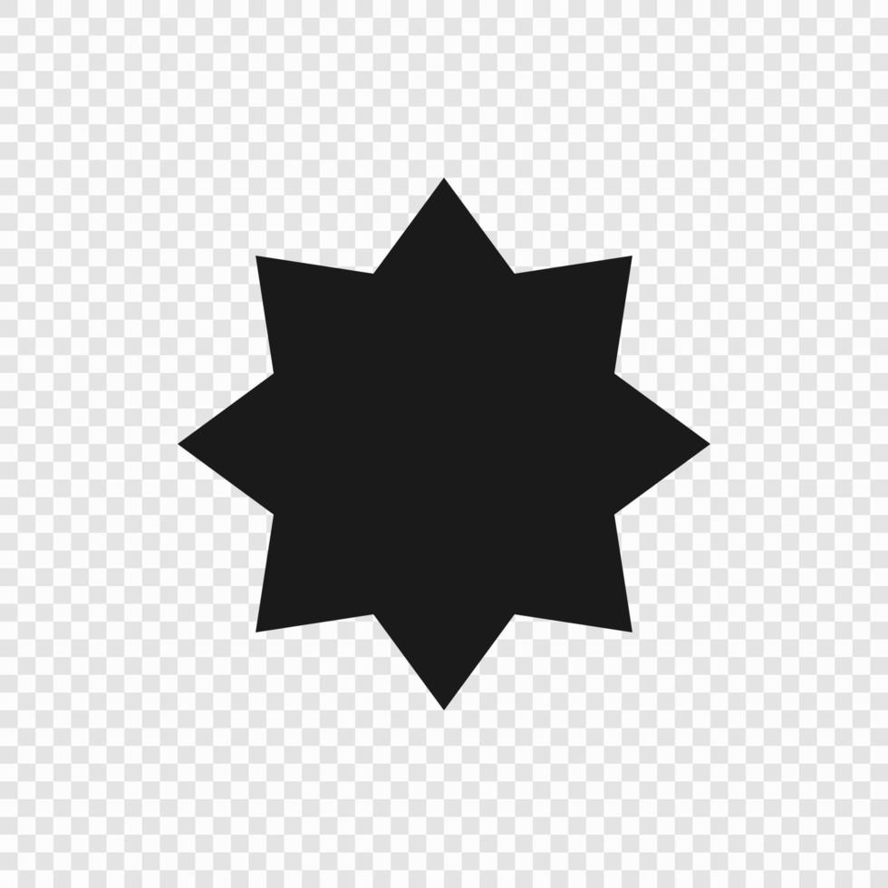 8 point classic star vector