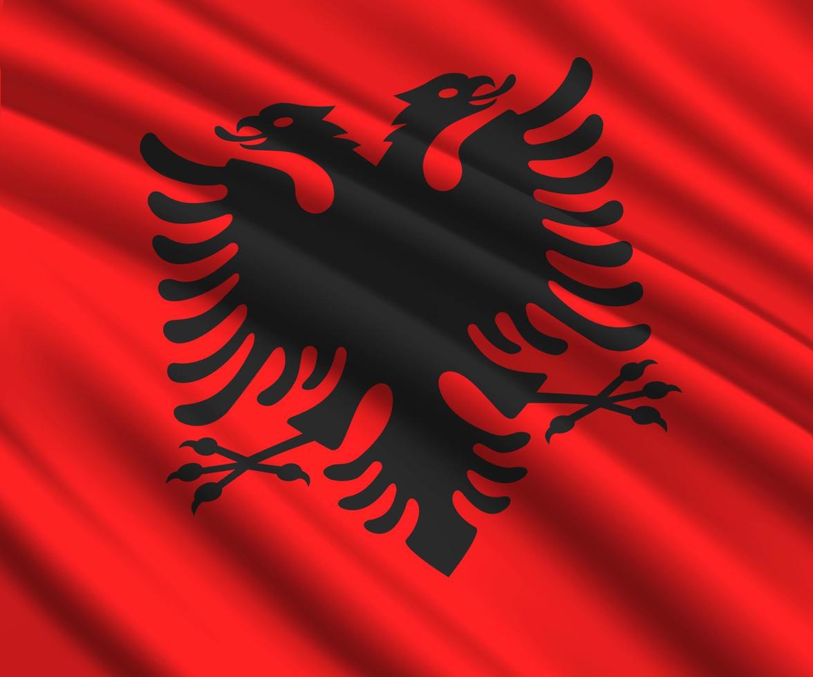 bandera ondeante 3d vector