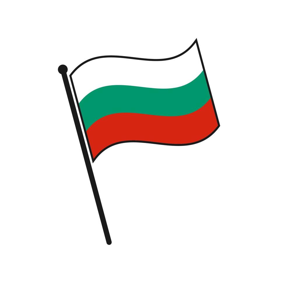 Simple flag icon vector