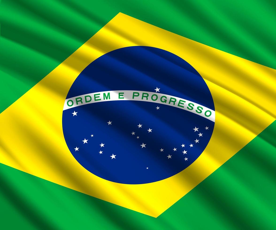 3d waving flag vector
