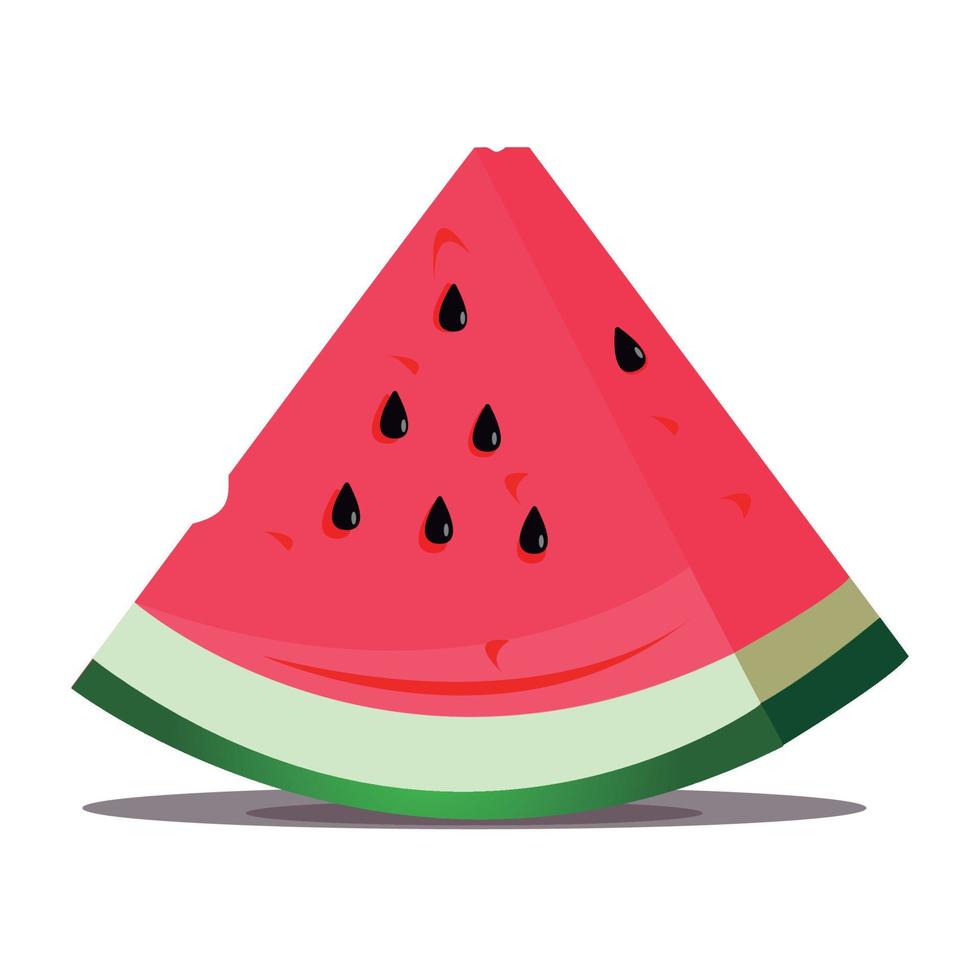 Watermelon slice illustration vector