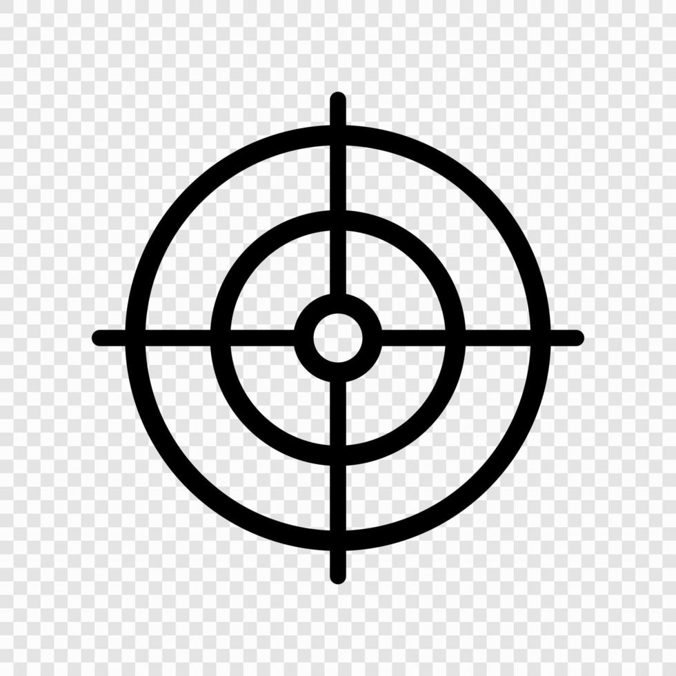 Gun target icon vector
