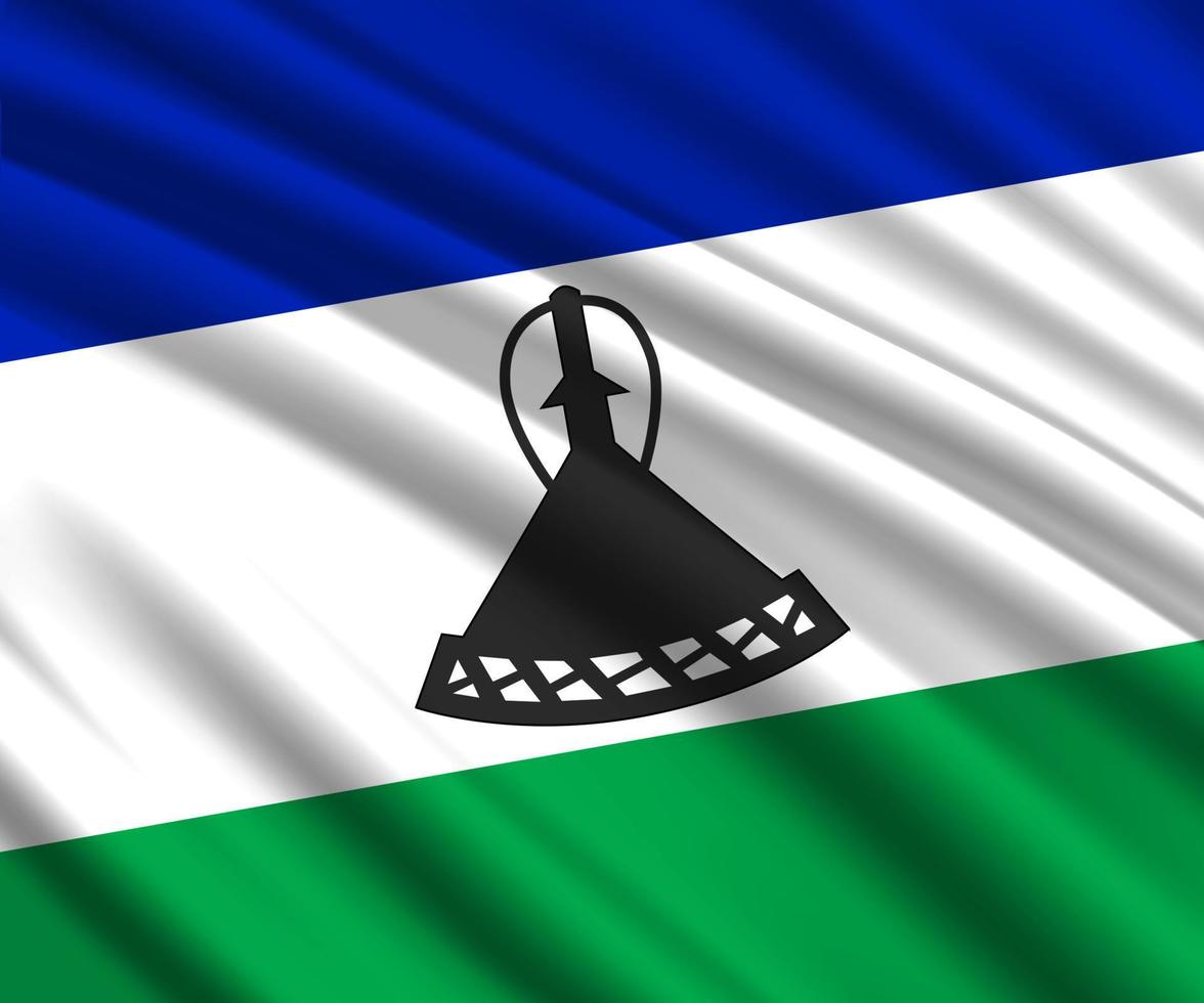 3d waving flag vector