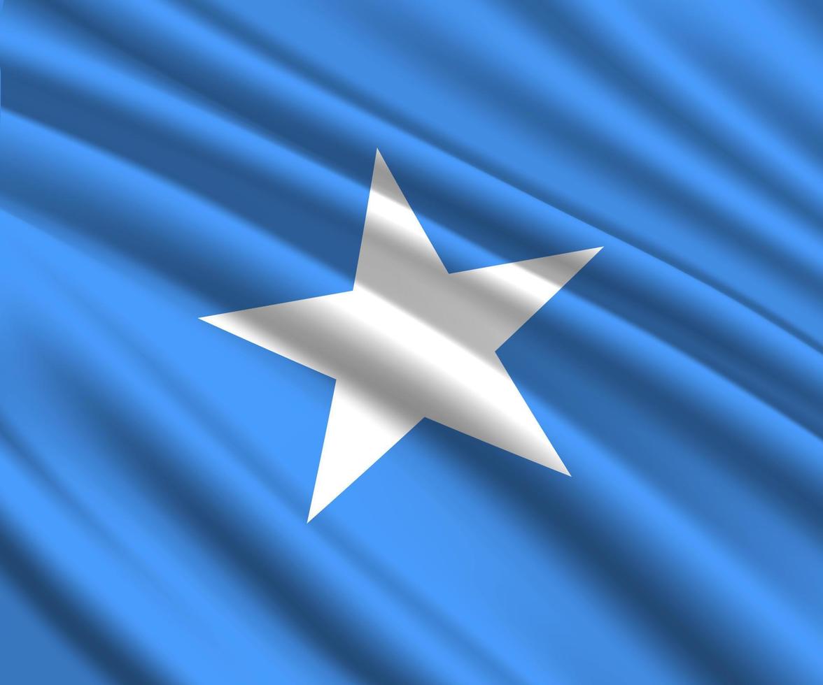 3d waving flag vector