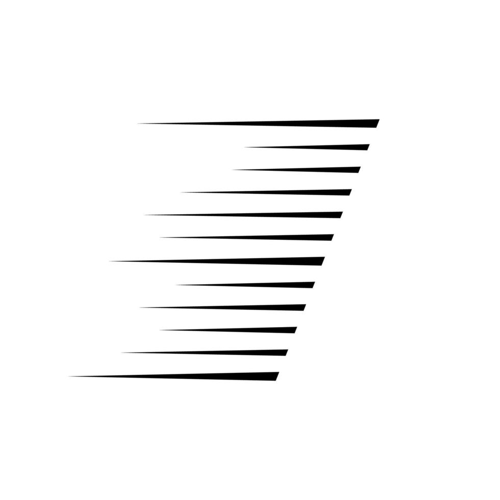 Fast speed lines vector