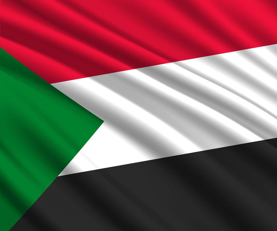 3d waving flag vector