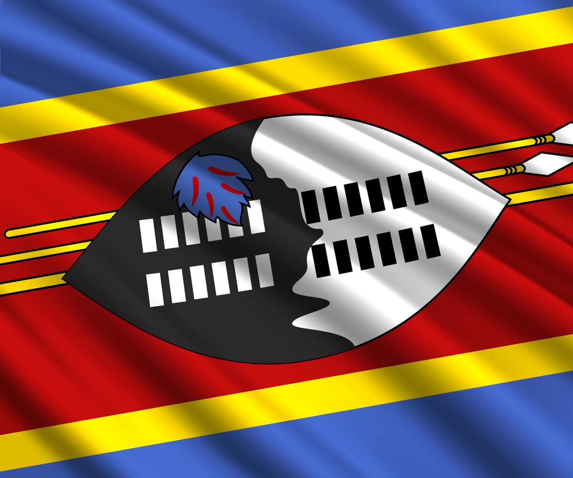 3d waving flag vector