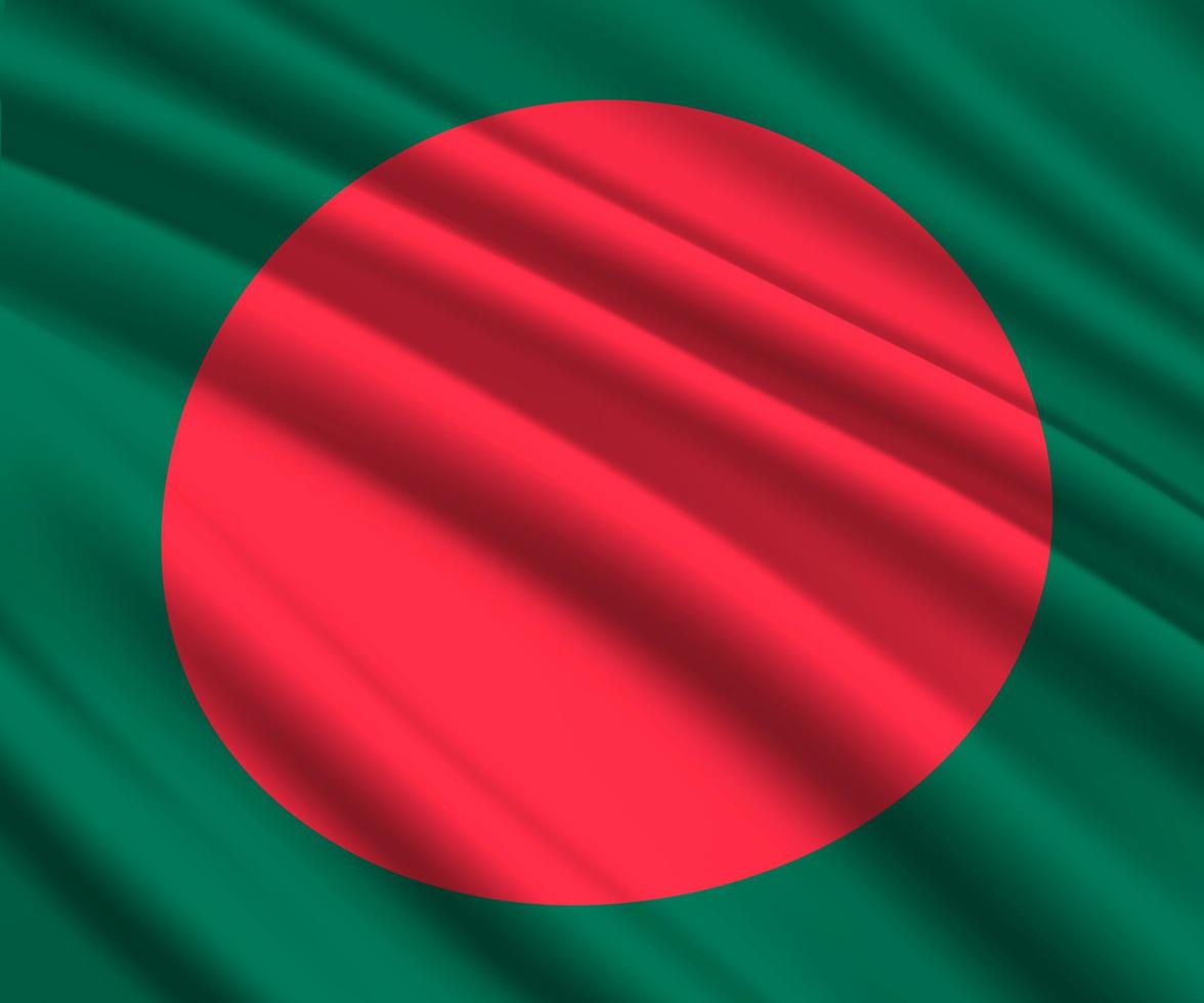 3d waving flag vector
