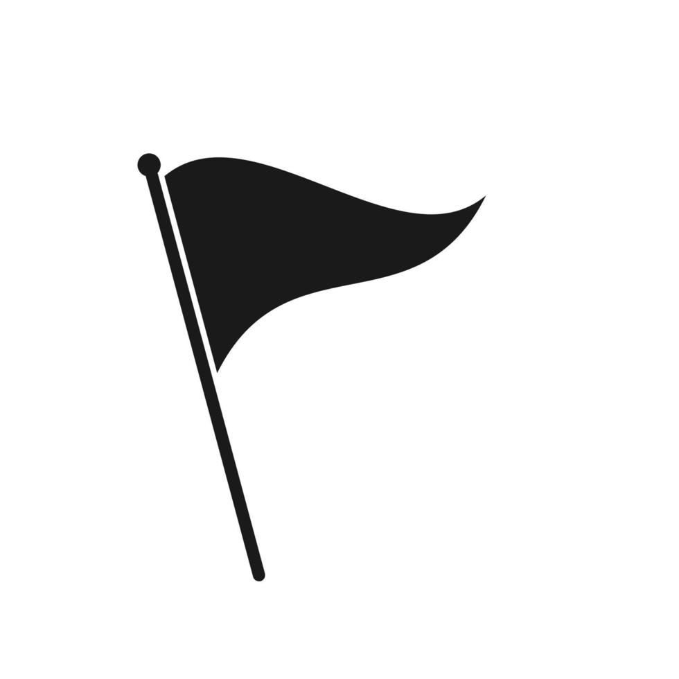 icono de bandera sencilla vector