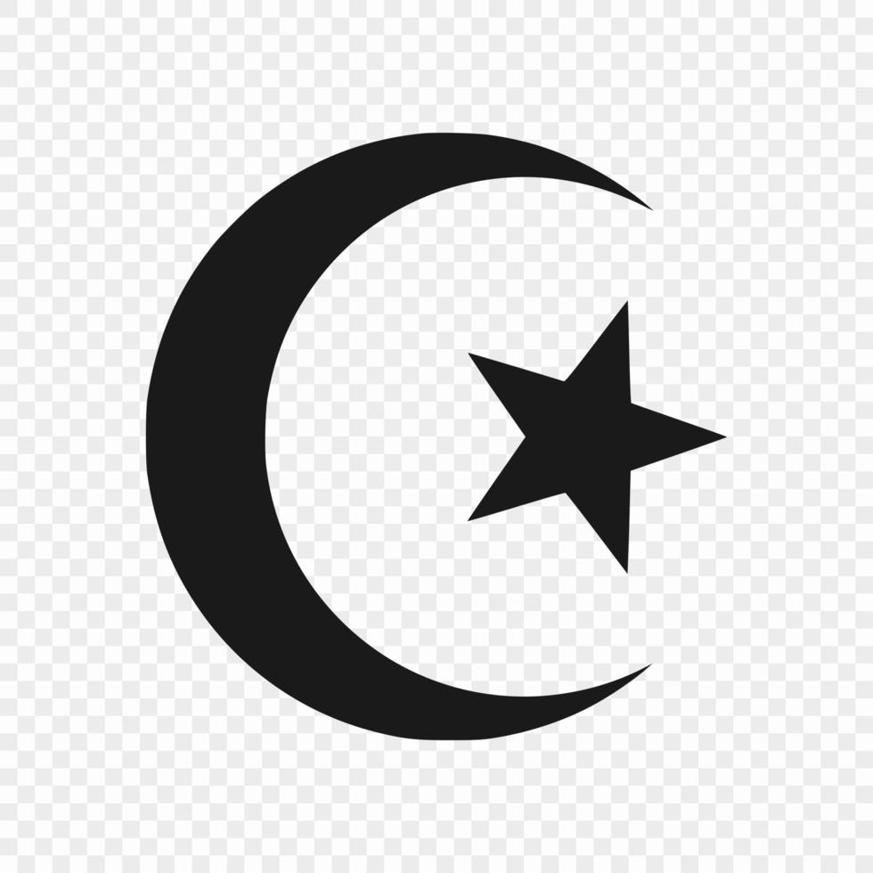 símbolo del islam aislado vector