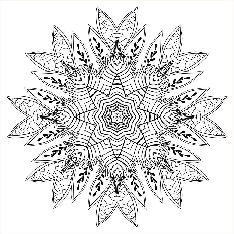 Abstract mandala background vector