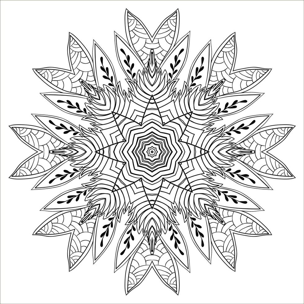 fondo de mandala abstracto vector