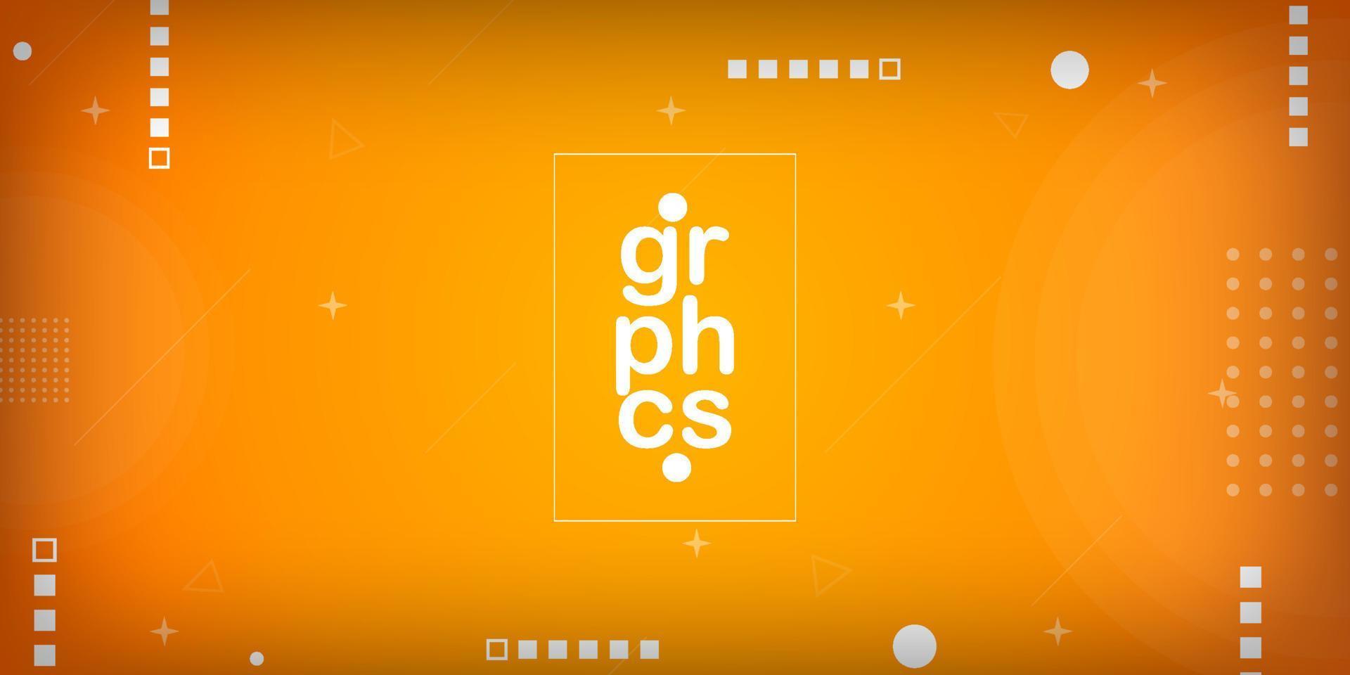 Orange abstract background geometric design modern design colorful bright style vector eps10