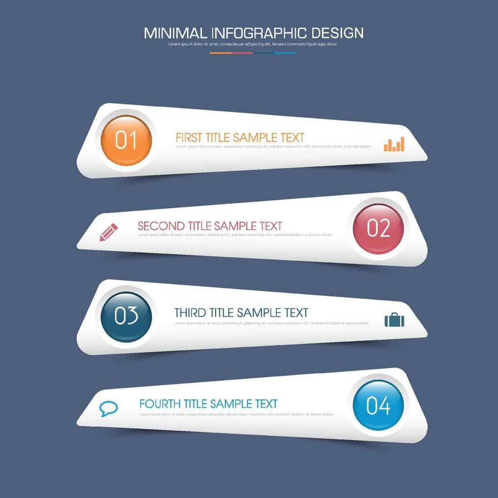 Business infographic template  with icon ,vector design illustration vector