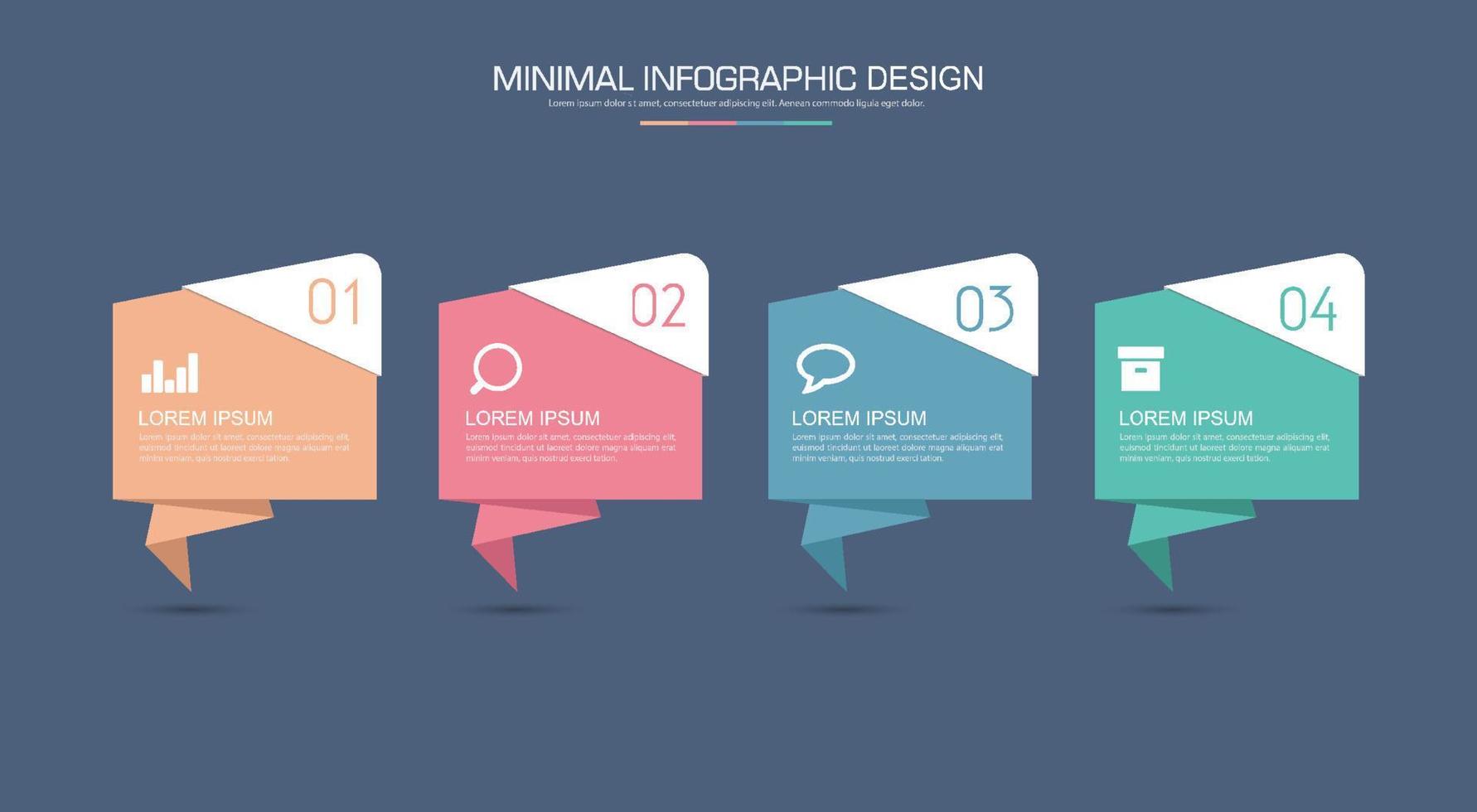 plantilla de infografía empresarial con icono, ilustraciones de diseño vectorial vector