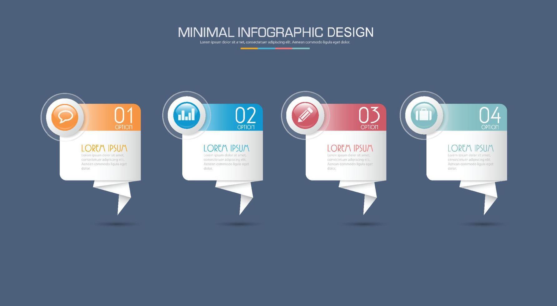 plantilla de infografía empresarial con icono, ilustraciones de diseño vectorial vector