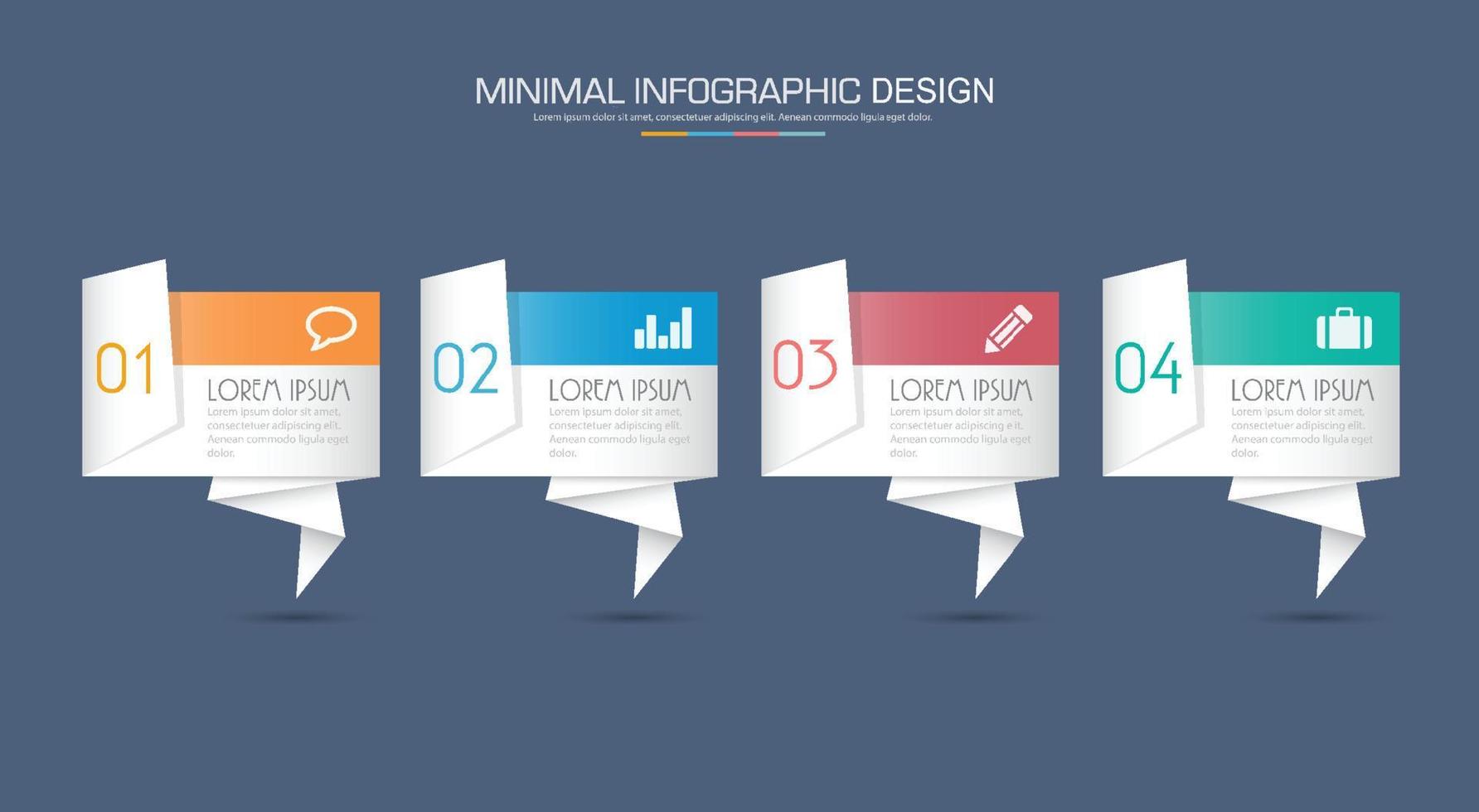 plantilla de infografía empresarial con icono, ilustraciones de diseño vectoriala vector