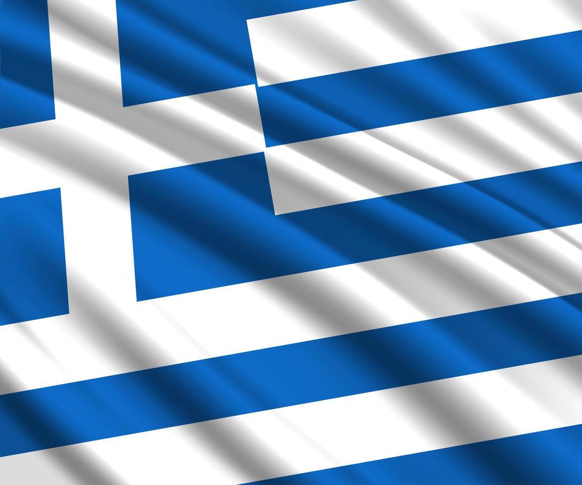 3d waving flag vector