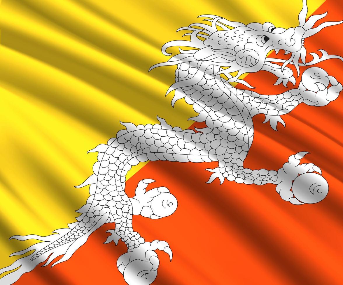 3d waving flag vector