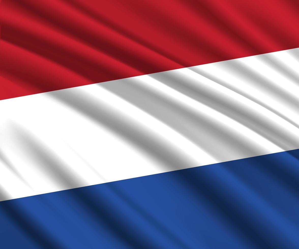 3d waving flag vector