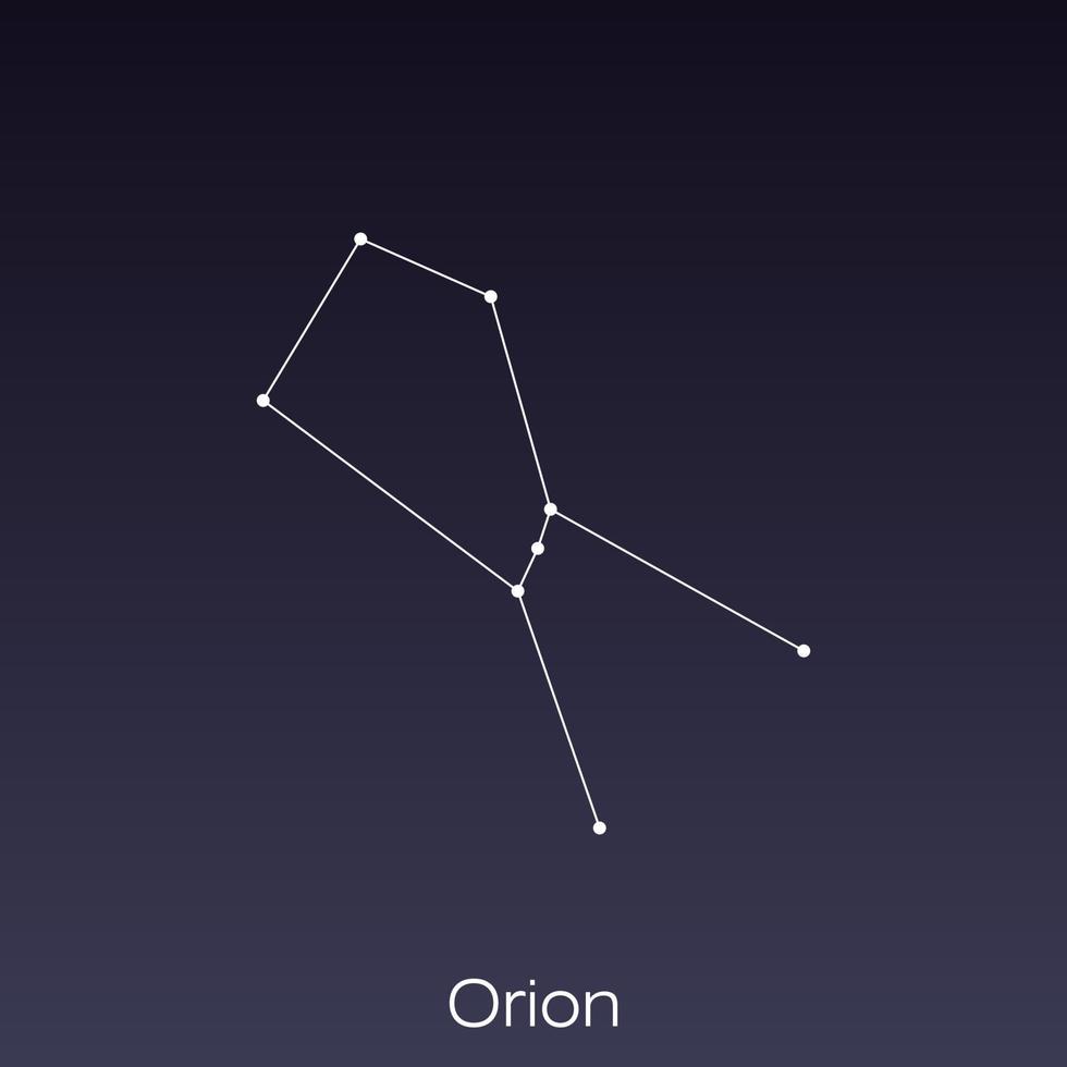 constellation as it can be seen by the naked eye. vector