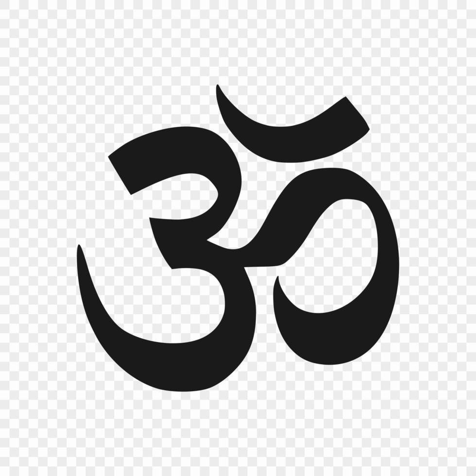 symbol of Hinduism isolated vector