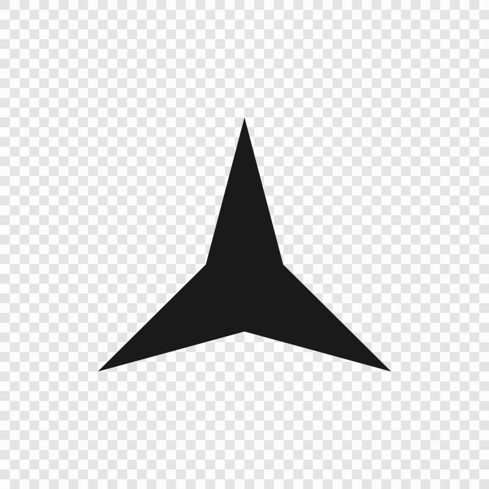 3 point classic star vector