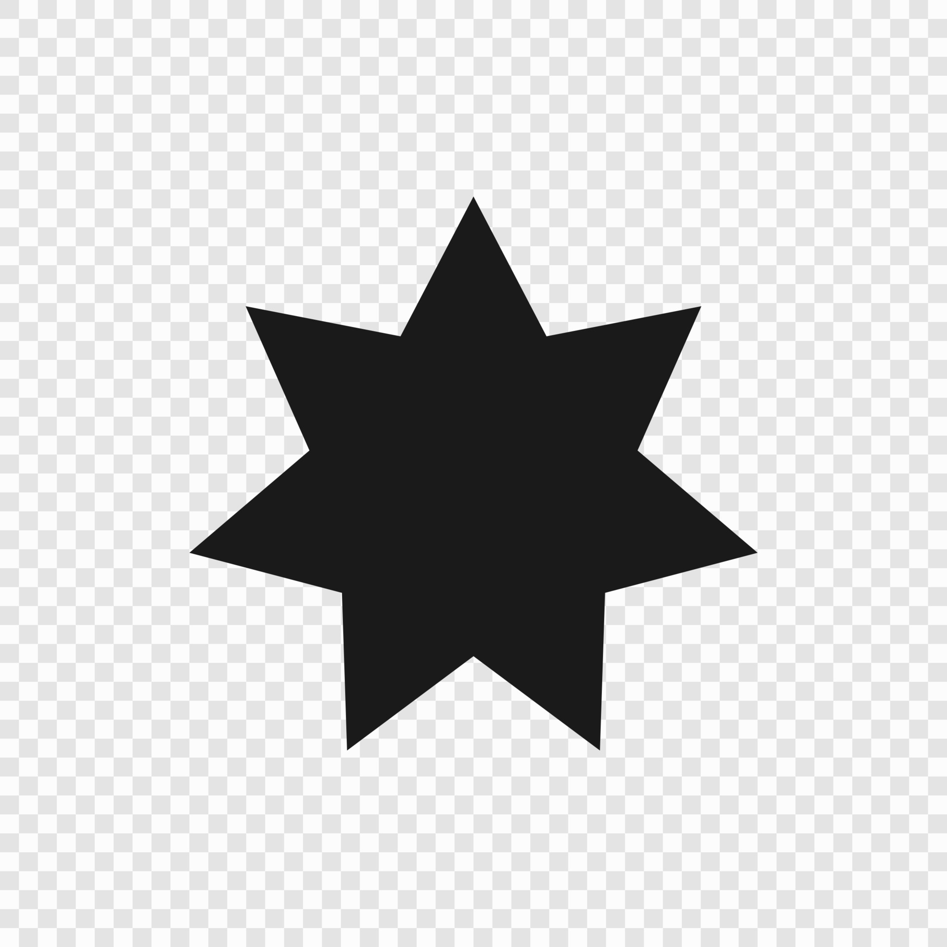 estrella clásica de 7 puntas 7659598 Vector en Vecteezy