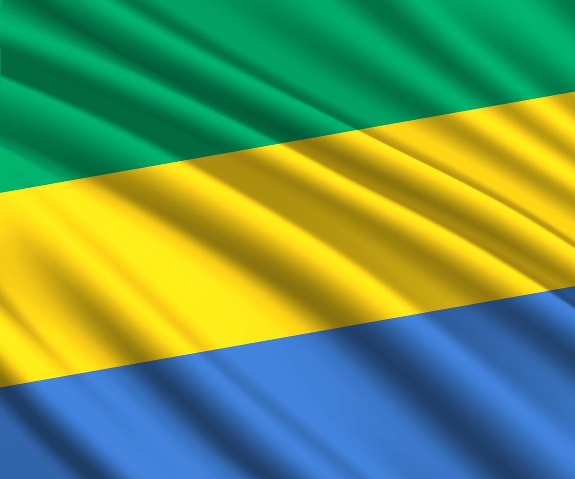 3d waving flag vector