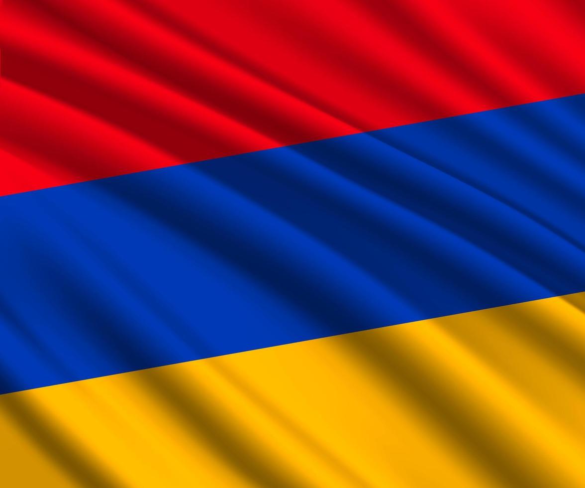 3d waving flag vector