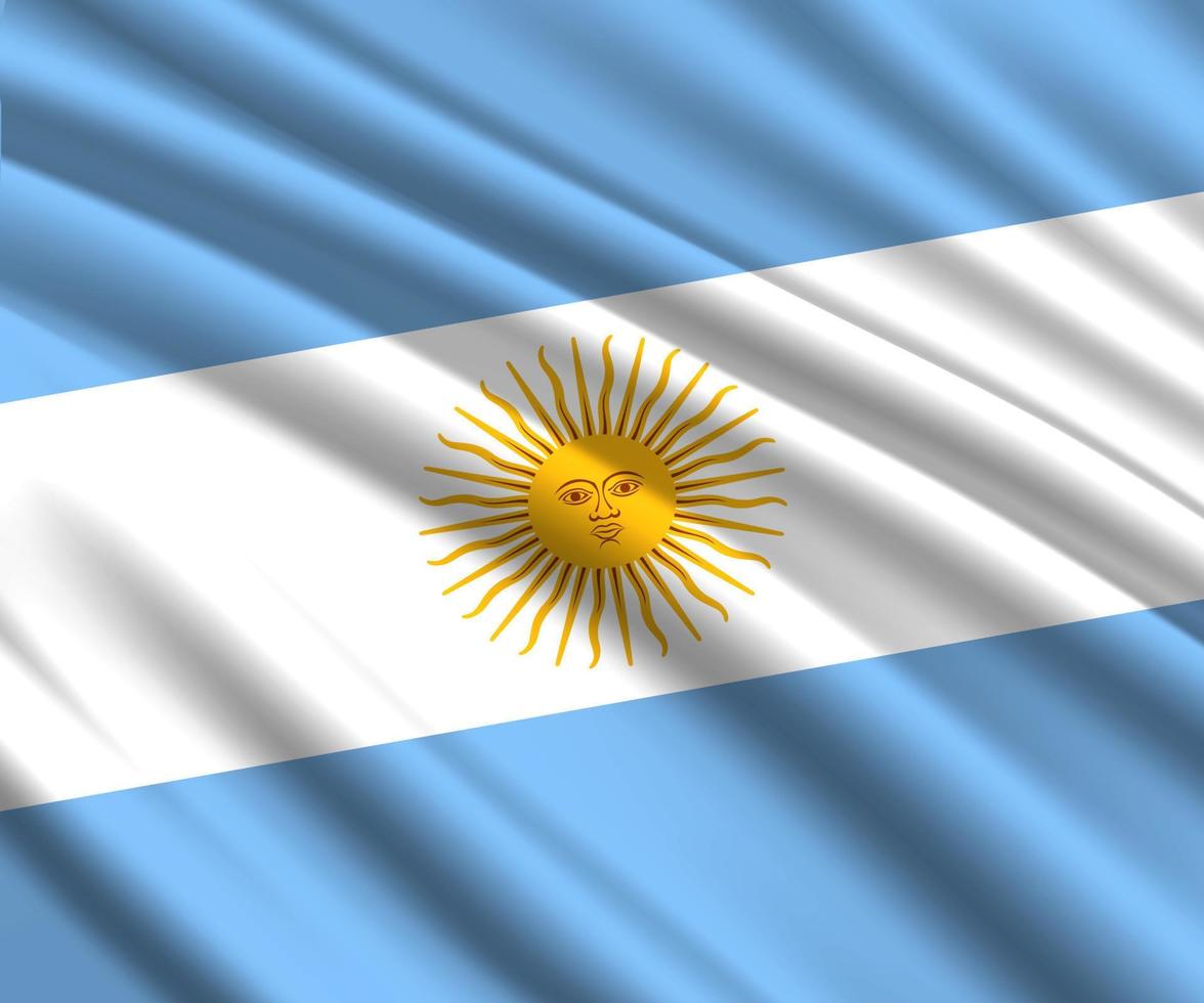 3d waving flag vector