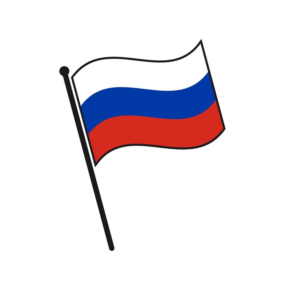 Simple flag icon vector