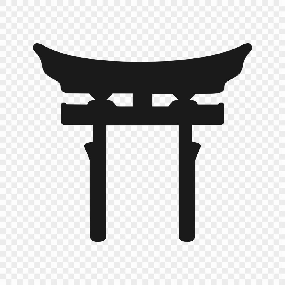 symbol of shinto isolated vector