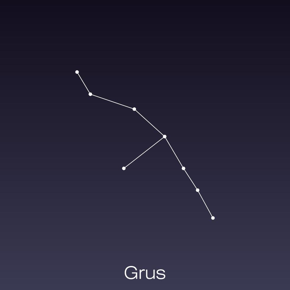 constellation as it can be seen by the naked eye. vector
