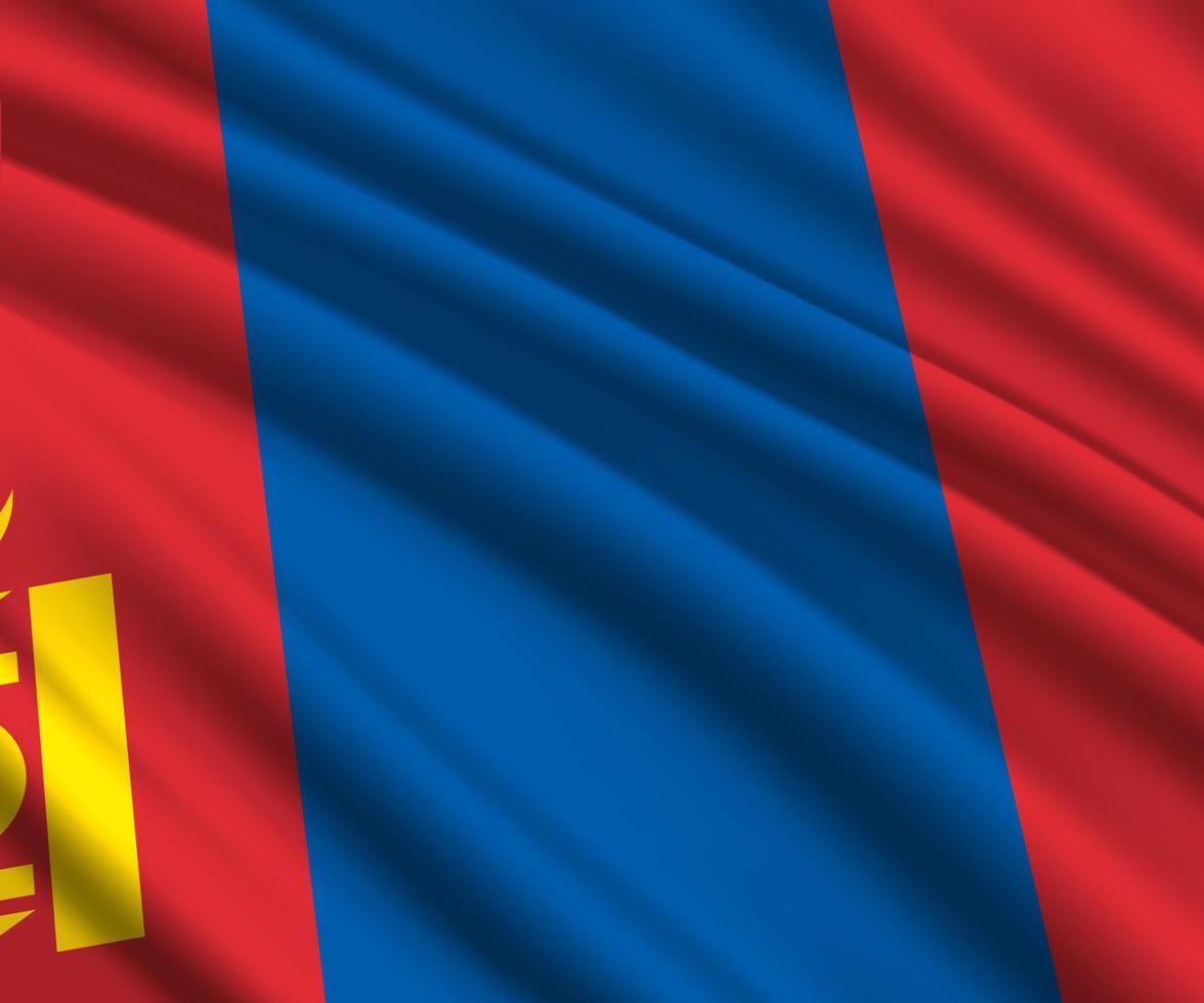 bandera ondeante 3d vector