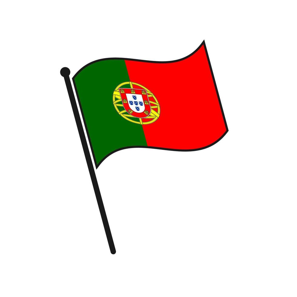 Simple flag icon vector