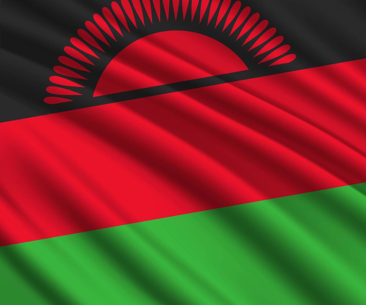 3d waving flag vector