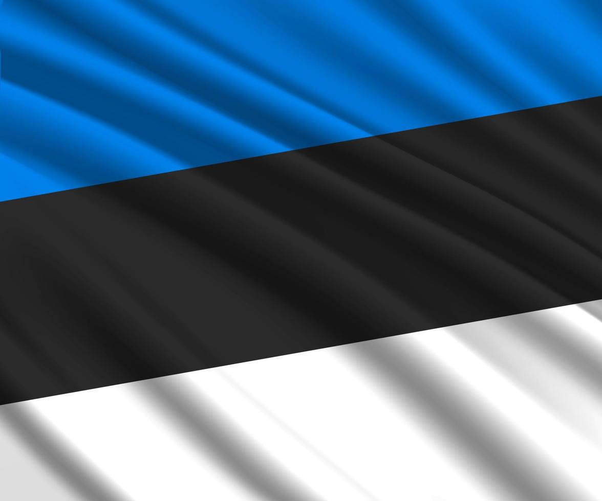 3d waving flag vector