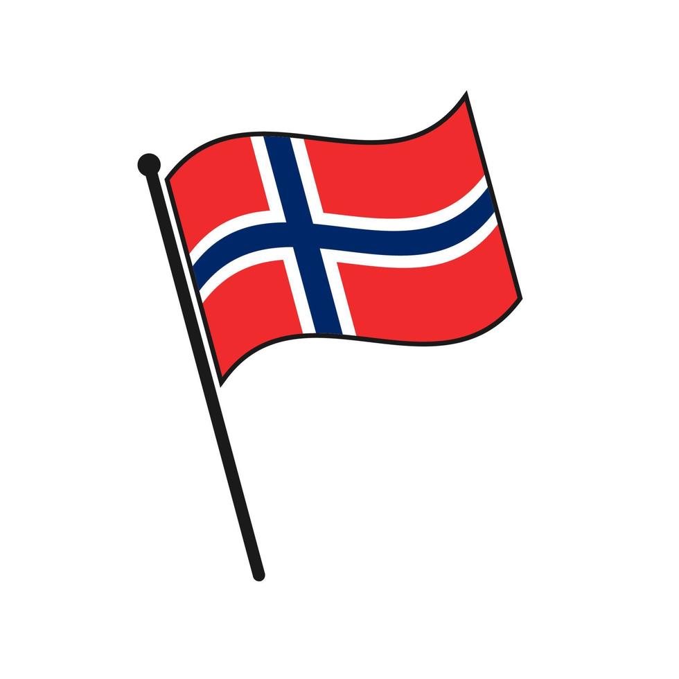 Simple flag icon vector