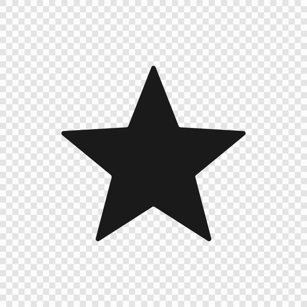 5 point classic star vector