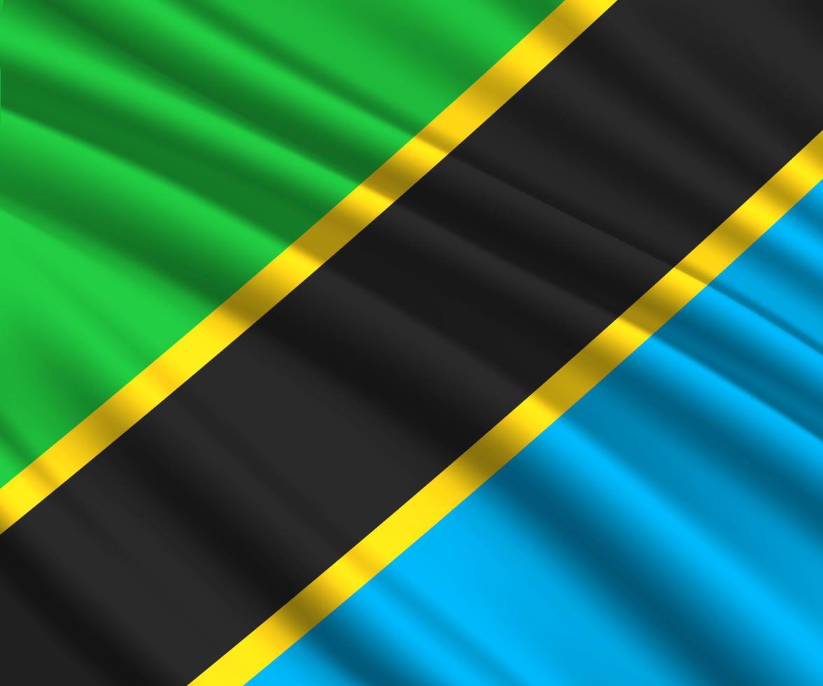 3d waving flag vector