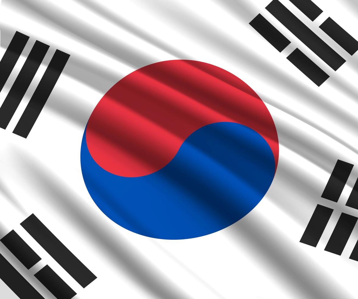 3d waving flag vector