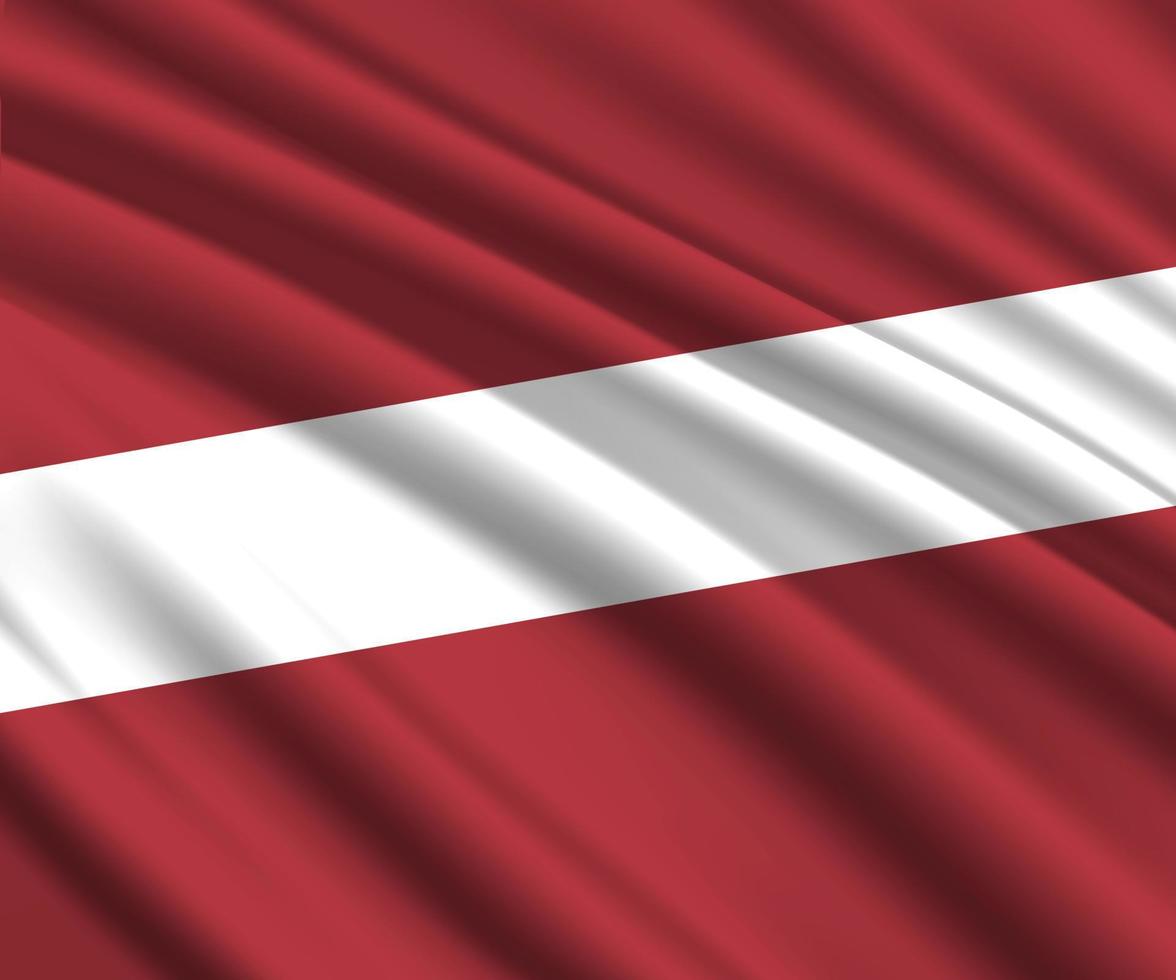 3d waving flag vector