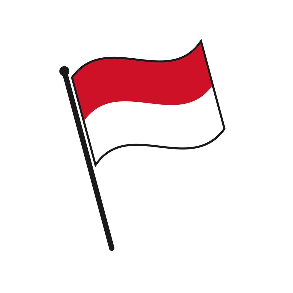 Simple flag icon vector