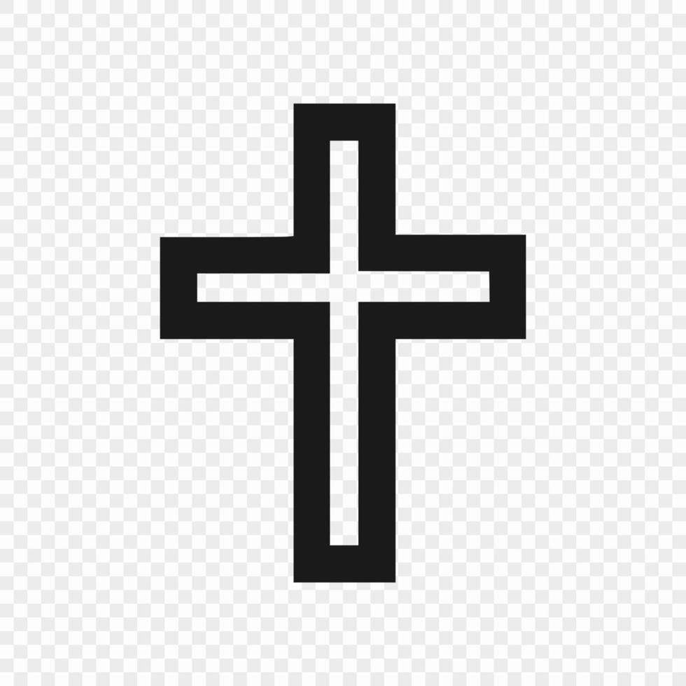 symbol of Christian isolated vector