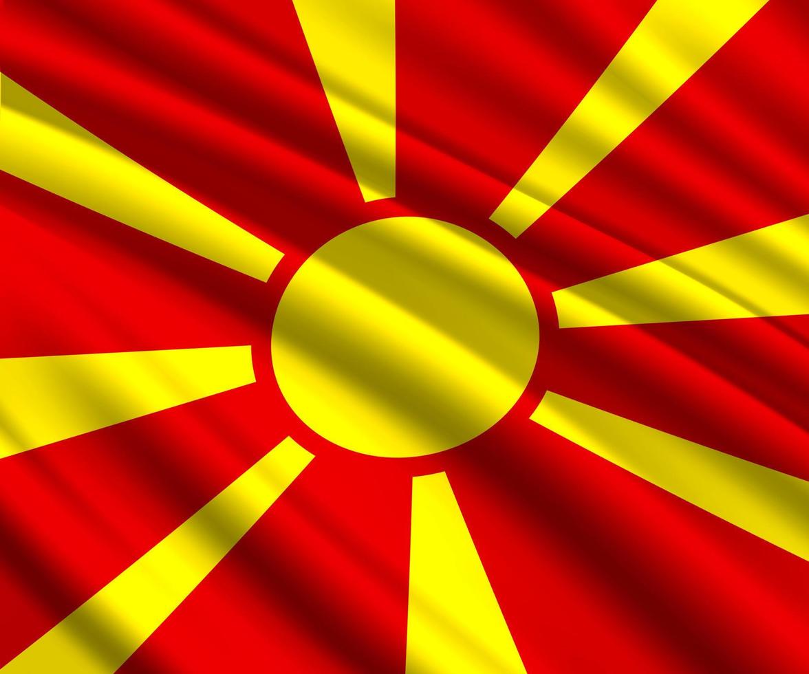 3d waving flag vector