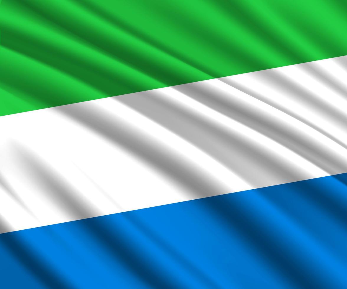 3d waving flag vector