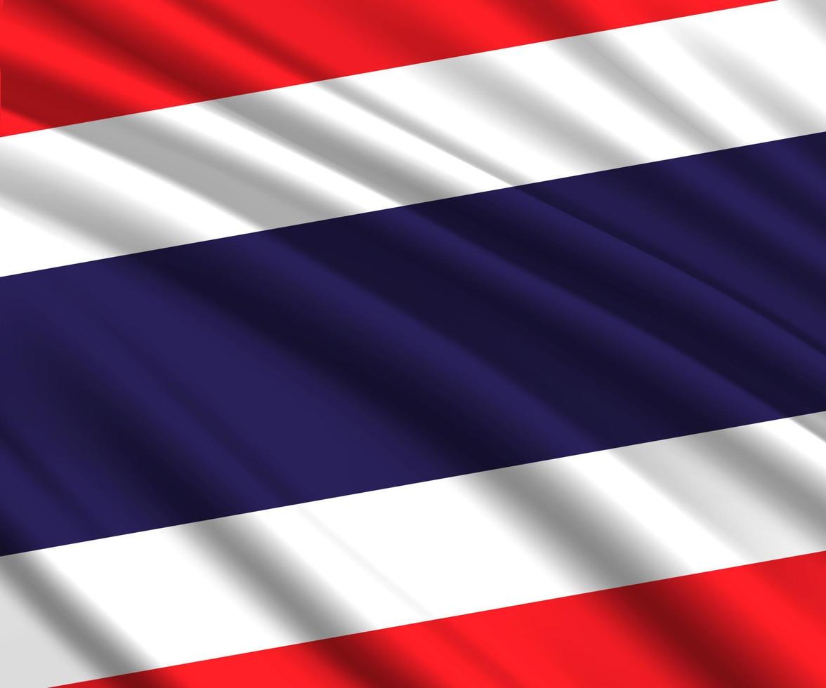 3d waving flag vector